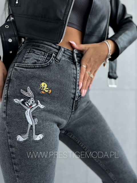 NEW UNIKATOWE JEANSY RABBIT LIMITED COLLECTION