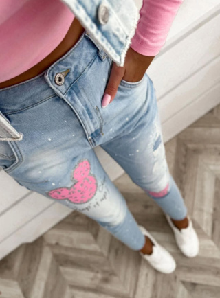 NEW UNIKATOWE JEANSY MICKEY LIMITED COLLECTION