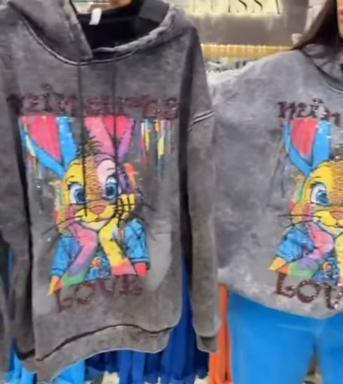 Bluza dekatyzowana rabbit multi