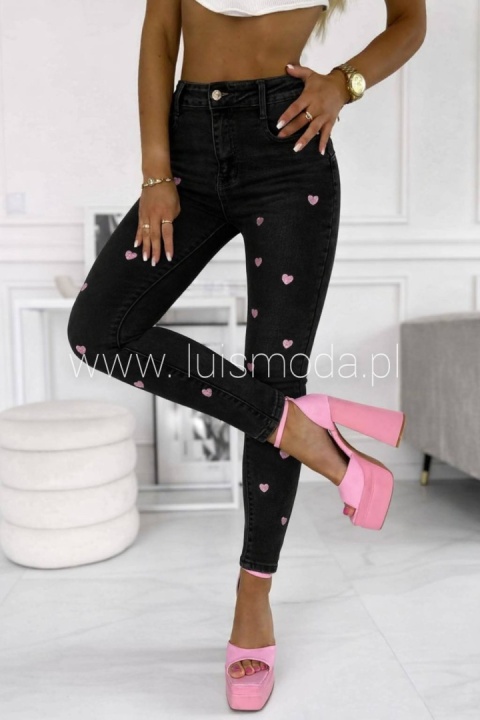 NEW UNIKATOWE JEANSY SERCA, MOTYLKI LIMITED COLLECTION