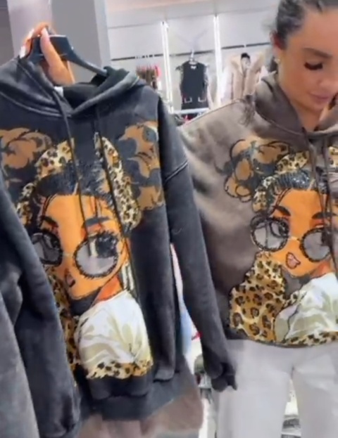 Unikatowa bluza panterkowa dziewczynka