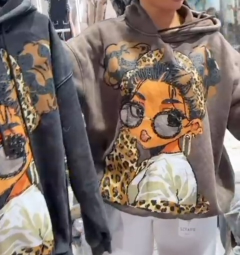 Unikatowa bluza panterkowa dziewczynka