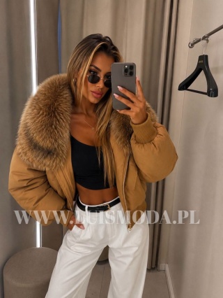 PUCHOWA KURTKA PREMIUM naturalne futro