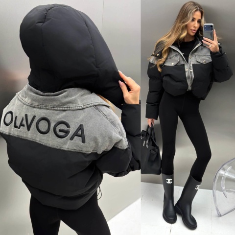 KURTKA MALGOR OLV WSTAWKI JEANS